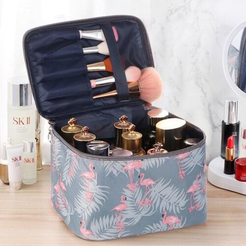 1 Pc Large Printing Cosmetic Case Women Waterproof Make Up Bag Travel Toiletry Organizer Storage Bag Portable Makeup Wash Pouch
