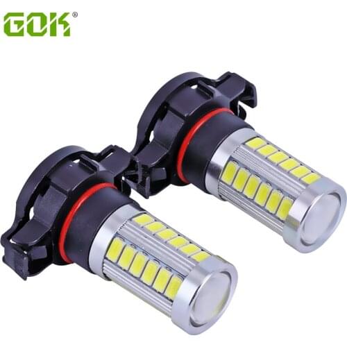 2Pcs Car Led Fog Lamp H11 H16 33smd 5730 Bright Running Light Auto Headlight Led Driving Bulb Parking