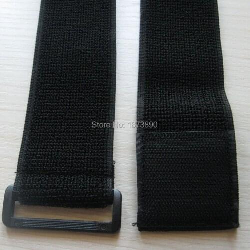 3 Pcs 50.8mm*431mm Reusable Tie Elastic Hook Loop Cable Band Straps