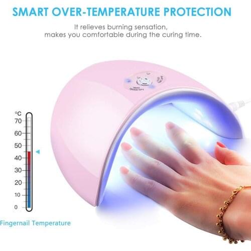 36W Smart LED UV Nail Lamp Fast Dry Manicure Gel Polish Dryer Phototherapy Light