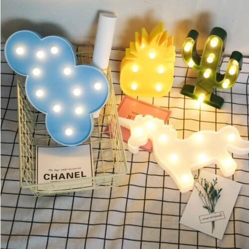 3D star clouds LED table lamp in a romantic style green lamp holiday lighting night lights for decoration for childrens bedroom