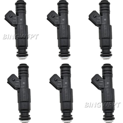 6PCS Fuel Injector Nozzle 4-Hole For Jeep/Wrangler Cherokee 4.0L 0280155703