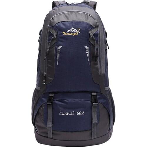 60L Hiking Mountaineer Backpack Men Climbing Camping Backpack Outdoor Sports Rucksack