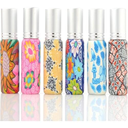 Perfume Refillable Bottle 10 ML Empty Travel Spray Pump Bottle Cosmetic Toner Spray Vial Polymer Clay Mist Atomizer Random Color