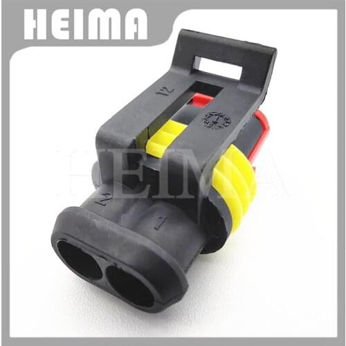 10/20/30 sets kit 282080-2 Tyco TE 2 Pin way female AMP Superseal type waterproof electrical wire auto connector Plug for car