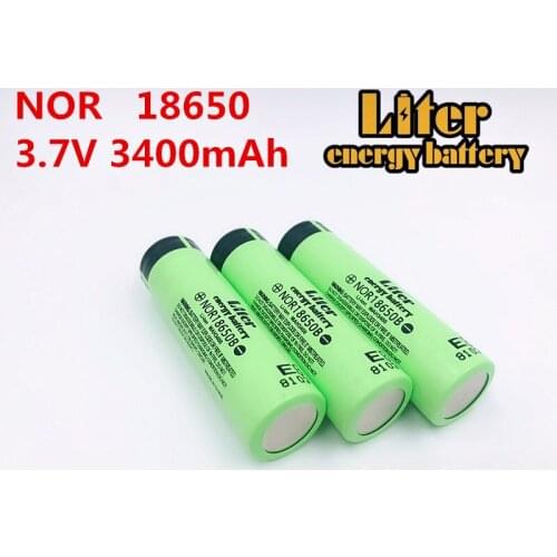 Liter energy battery 100% original 1PCS 3.7V 3400MAH NOR18650B battery 18650 lithium-ion Rechargebale battery for tablet pc