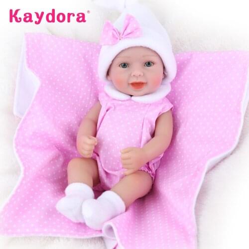 Handmade Mini bebe Reborn Dolls 25cm Alive Newborn Silicone baby Bath Play Toy Realista Boneca Toddler Kids Birthday lovely Gift