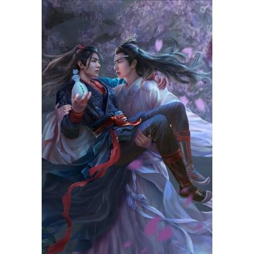 Mo dao zu shi Wei Wuxian 5d Diy Diamond Painting Art Animation Cross Stitch Diamond Mosaic Square/Round Diamond Home Decoration