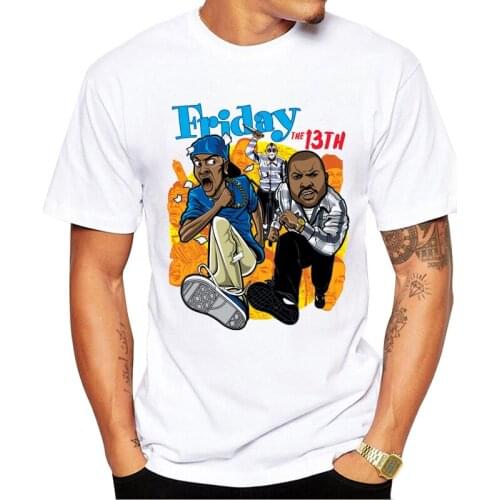 TEEHUB New Fashion Friday the 13th Men T-Shirt Funny Cartoon Printed Tshirts Short Sleeve O-Neck Tops Hipster Tees