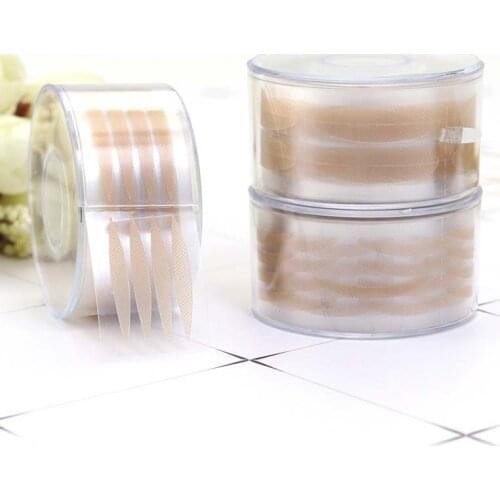 High Quality 600Pcs Eyes Make Up Eyelid Sticker Double Eyelid Tape Fold Self Adhesive Stickers Makeup Clear Beige Invisible Tool