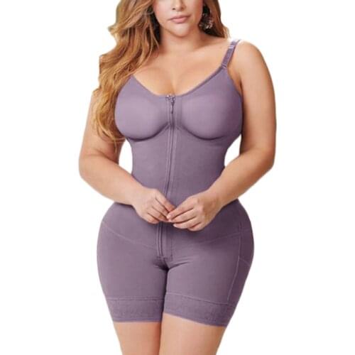 Slimming Underwear Faja Full Body Shapewear High Compression Invisible Closure Butt Lifter корсет женск BBL Post Op Surgery