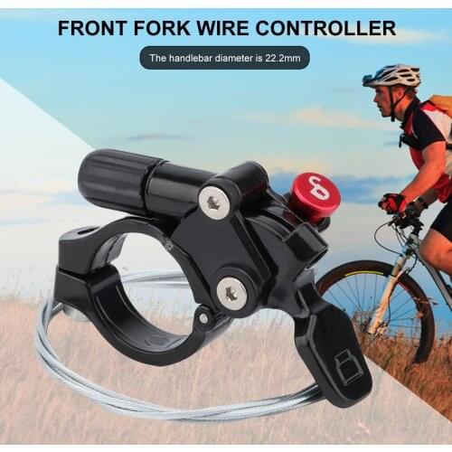 New Wire Control Lever Bicycle Remote Lock Lever Aluminum Alloy Mountain Bike Front Fork Lock Control Parts Bicycle Accessories