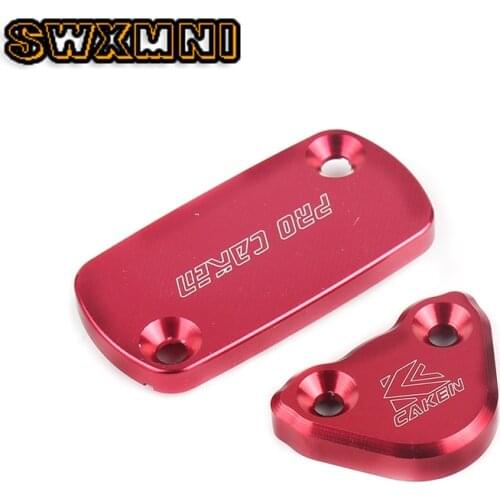 CNC Motorcycle Front Rear Brake Fluid Reservoir Cap Cover For HONDA CRF150R CR150R CR250R CRF250R CRF250X CRF450R CRF450X CRF CR