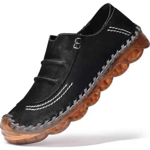 Plus size46 mens shoes original genuine leather shoes formal casual shoes driving flat shoes classic Oxford walking shoes туфли