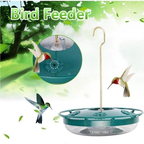 Hummingbird Feeder Bird Water Drinker Feeder Waterer with 4 Ports Pet Bird Supplies Dispenser Bottle Drinking Cup Filling Bowls
