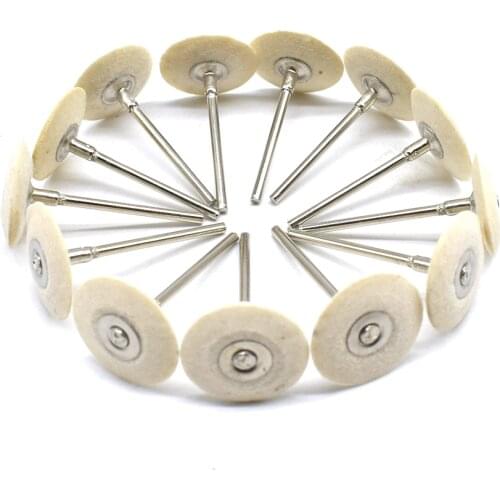 High Quality Mounted Hard Felt Wheel Hard Wool Polishing Head Grinding Jewelry Abrasive Tools Metals 2.35mm Shank