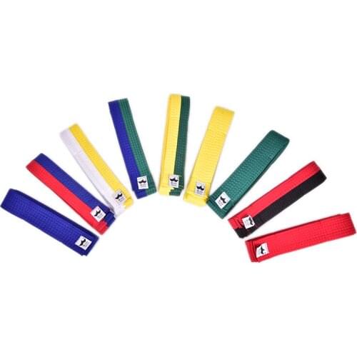 Taekwondo Belt Karate New High Quality Durable Comfortable Double Wrap Belt Professional Martial Arts All Colors