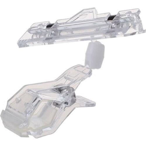 4.95" Height Transparent Plastic Double Clips Adjustable Sign Card Display Holder Advertising Folder