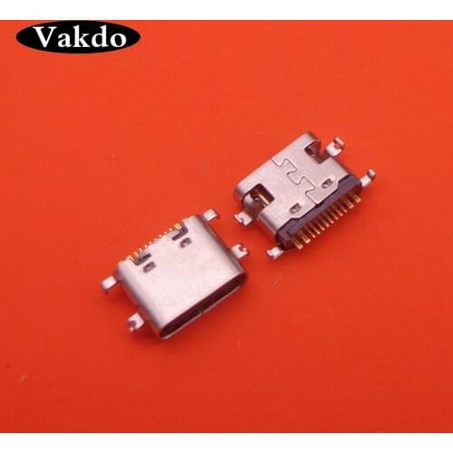 2pcs USB 3.1 Type C Connector 16 Pin Female Right Angle SMT Tab USB jack 3.1 Version Socket receptacle For Lenovo S5 K520