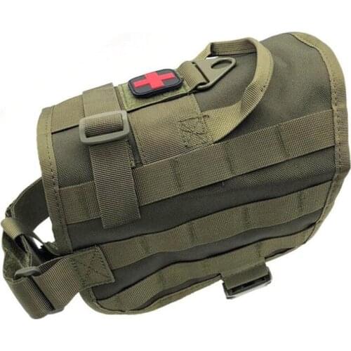 Tactical Dog Vest 1000D Nylon Outdoor Hunting Army Military Training Molle Vest Harness Clothes Uses For Service Dogs 3 Colors