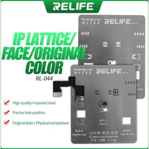 RELIFE For iPhone X/XS MAX/XR/11 Pro MAX Dot Matrix Face ID/True Color LCD Screen Cable Tin Template BGA Reballing Stencil