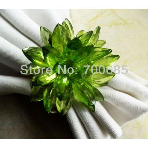 Beaded wedding napkin ring, napkin holder, decoration napkin ring