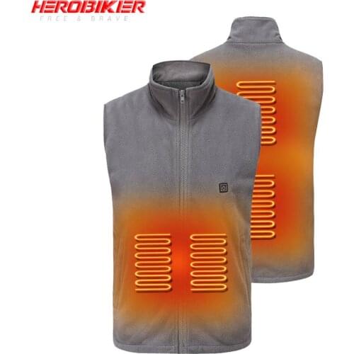 USB Heating Vest Motorcycle Heated Jacket Skiing Outdoor Hiking Heating Vest Waistcoat Heating Jacket t for Men Women Black Grey