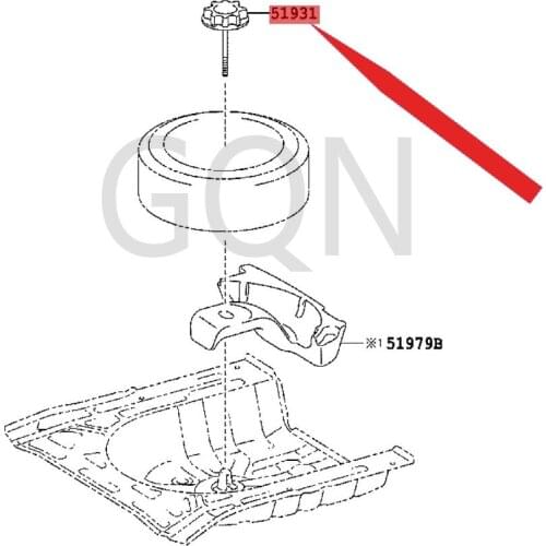 Spare tire rack 2013-Toy ota YAR ISC AM RY spare tire screw tailgate reinforcement hinge spare tire bracket reinforcement