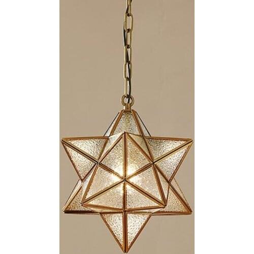 Star copper pendant lights dining modern lustre salon pendant lighting kitchen Fixture suspension luminaire pendant lamp bedroom