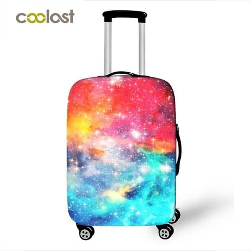 Starry Night Star Luggage Protective Covers Galaxy Printing Anti-dust Elastic Suitcase Covers Travel Accessories For 18-32 inch