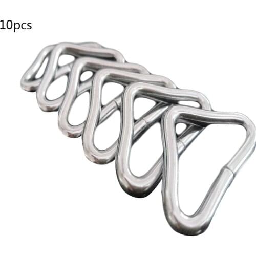 10 PCS Per Set Trampoline Jumping Bed Bungee Bed Mesh Cloth Mattress Jumping Cloth Iron Buckle Triangle Ring