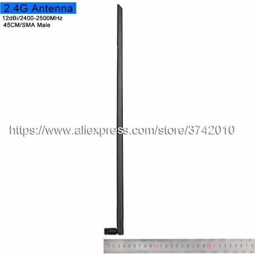 12dBi high gain 2.4G wifi antenna SMA Male for Wireless Router 45CM