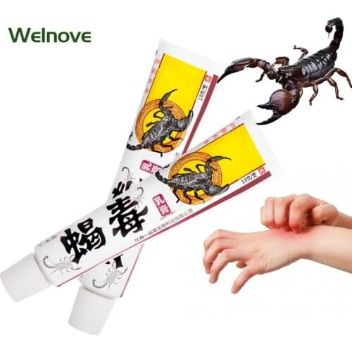 18g Scorpion Venom Balm Antibacterial Cream Psoriasis Eczema Dermatitis Ointment Anti-Itching Medical Plaster Skin Care