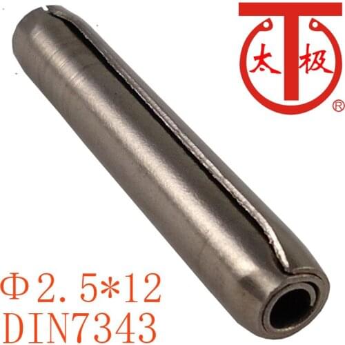 2.5*12) DIN7343 / ISO8750 Spiral spring pin ( Coiled pin ) 100 pieces/lot