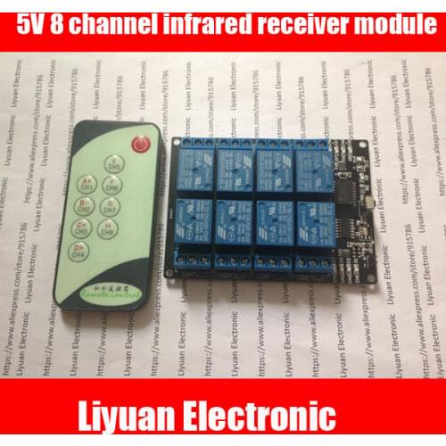 5V 8 channel infrared receiver module / infrared transmitter receiver module / 8way infrared remote control switch