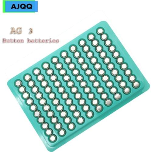 500 PCS Button Battery 1.5V AG3 LR41 SR41 Lithium Button Watch Battery Flashlight Toy Watch Battery