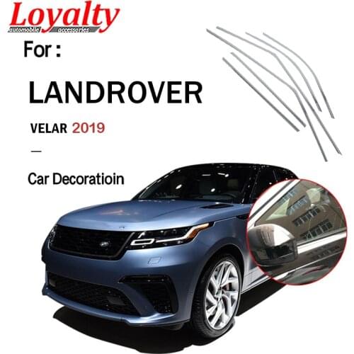 Loyalty for Land Rover Velar 2019 Door Window Middle Column Cover Trim Decoration Silver 6pcs Car Accessories Auto Styling
