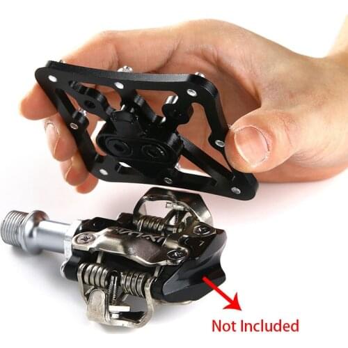 1 Pair Universal Bicycle Pedal Platform Adapter Cleats Pedal Suitable for SPD Shimano MTB Road Bike Pedal Adapter Cycling Parts