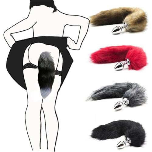 Metal Feather Anal Toys Fox Tail Anal Plug Erotic Anus Toy Butt Plug Sex Toys For Woman And Men Sexy Butt Plug Adult Accessories