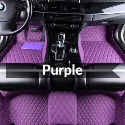 WLMWL Custom leather car mat for Citroen c5 c2 c3 c6 c4 drain C-Quatre/Triomphe Elysee Picasso Custom automobile carpet cover