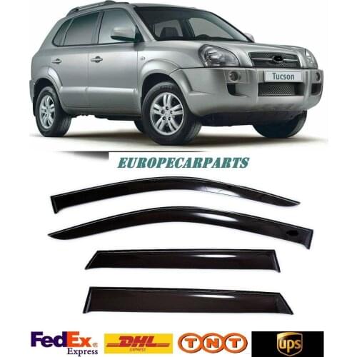 For Hyundai Tucson 2004-2009 Window Visors Side Sun Rain Guard Vent Deflectors 4 pieces
