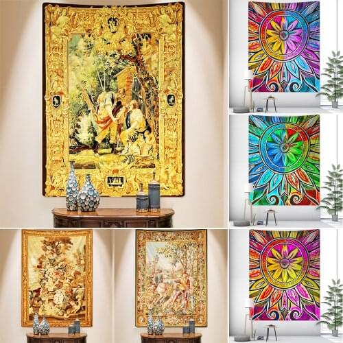 Royal murals home art decoration Angel tapestry Bohemian decoration sofa carpet wall decoration Hippie sheets