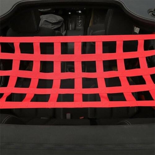 Multifunction Retrofit Mesh Cargo Auto Car Roof Storage Net Net 07-18 Tail TJ JK Box For Jeep Accessories Wrangler Net Z5S3
