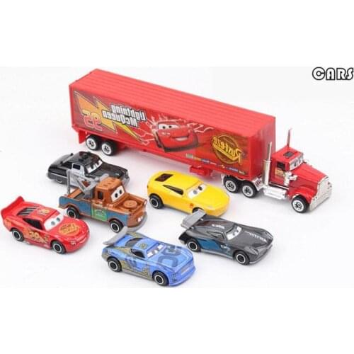 Disney Alloy Metal Car Model Pocket Car Mcqueen Uncle Mai Car Model General Mobilization Set Childrens Birthday Gifts Boy Toys
