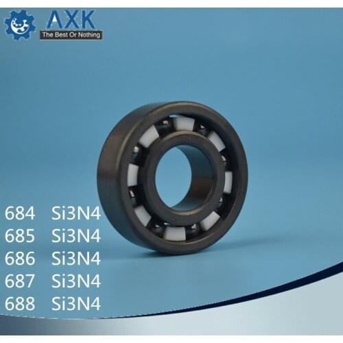 684 685 686 687 688 Full Ceramic Bearing ( 1 PC ) 4*9*2.5 mm Si3N4 Material 684CE All Silicon Nitride Ceramic Ball Bearings