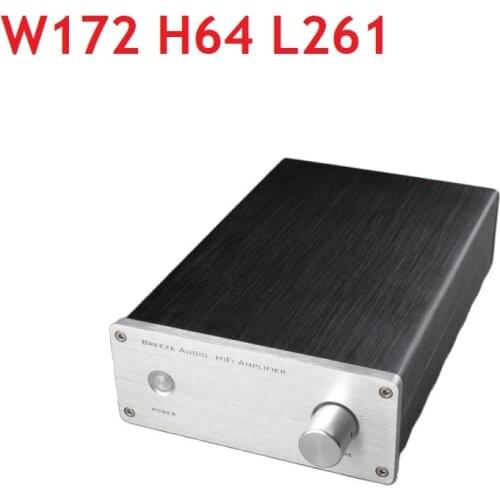 Preamplifier Chassis DIY Power Amplifier Supply Case W172 H64 L261 DAC Decoder Headphone Amp Enclosure 1707