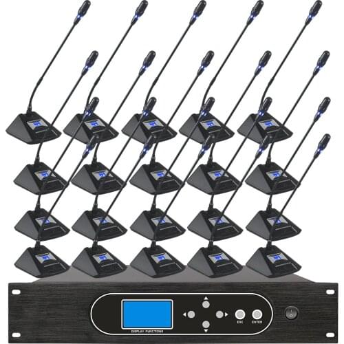 Professional digital cable hand in hand conference microphone chairman representative multi-unit gooseneck condenser microphone