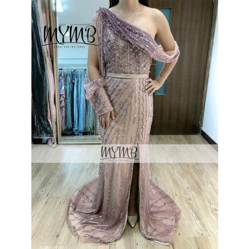 Luxury Full Beaded Evening Dress Collection 2021 MYMB Designer Formal Party Long Dress MY21101