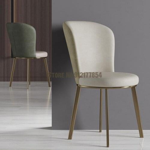 Room light luxury dining table and chair home simple modern Nordic dining chair ins bedroom dressing and makeup backrest