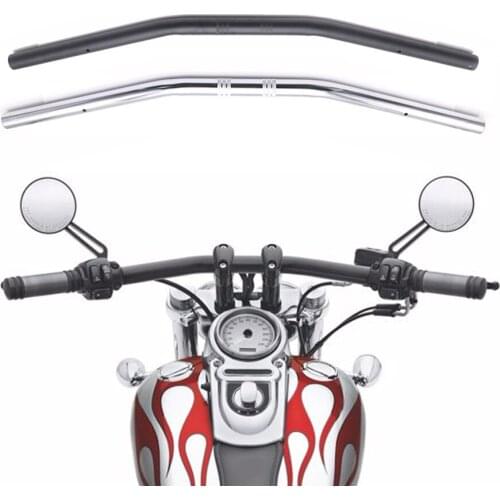 Motorcycle Handlebar 25mm 1'' Retro Bike Handle Bar for Tracker Chopper Bobber XL883 XL1200 XL48 Dyna Softail Steering Wheel